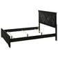 Crown Mark Amalia Twin Upholstered Panel Bed in Black, , large