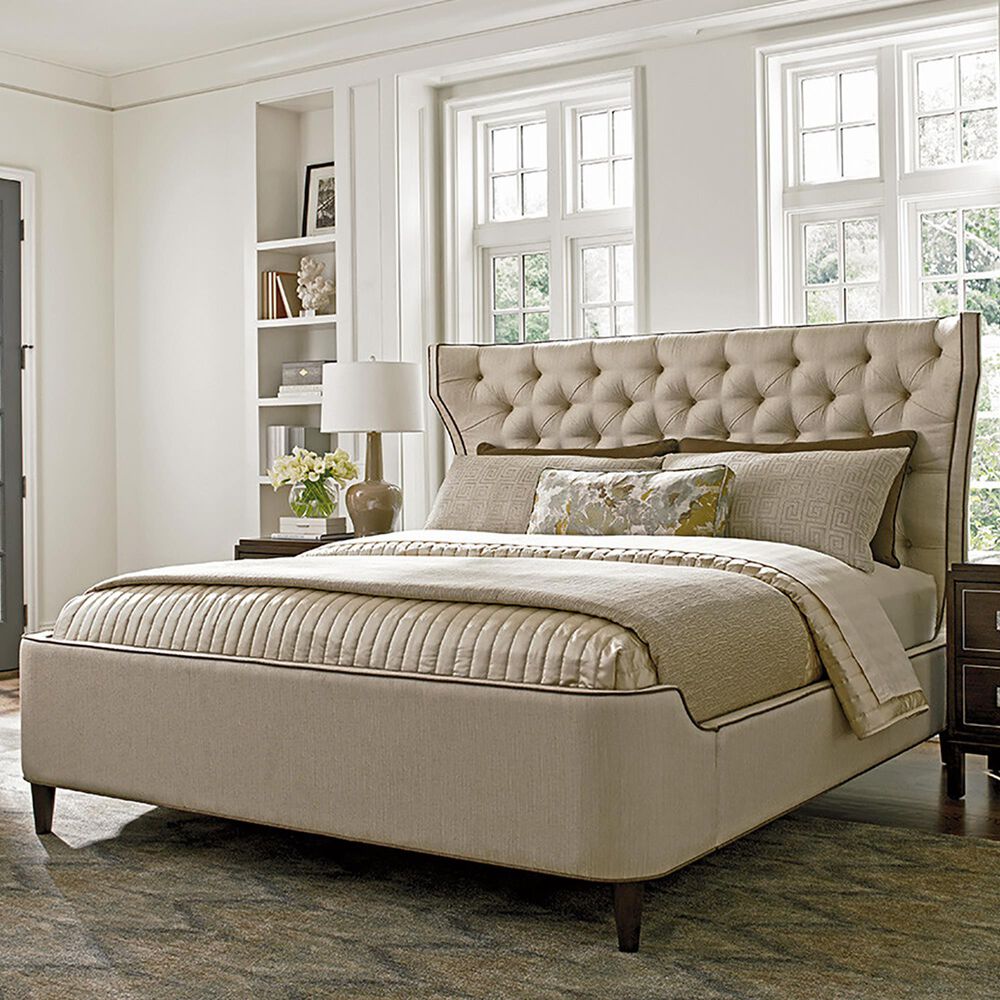 Lexington Furniture MacArthur Park Mulholland King Platform Bed in Ivory, , large