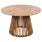 Hearth and Haven Outdoor Round Dining Table in Light Teak - Table Only, , large