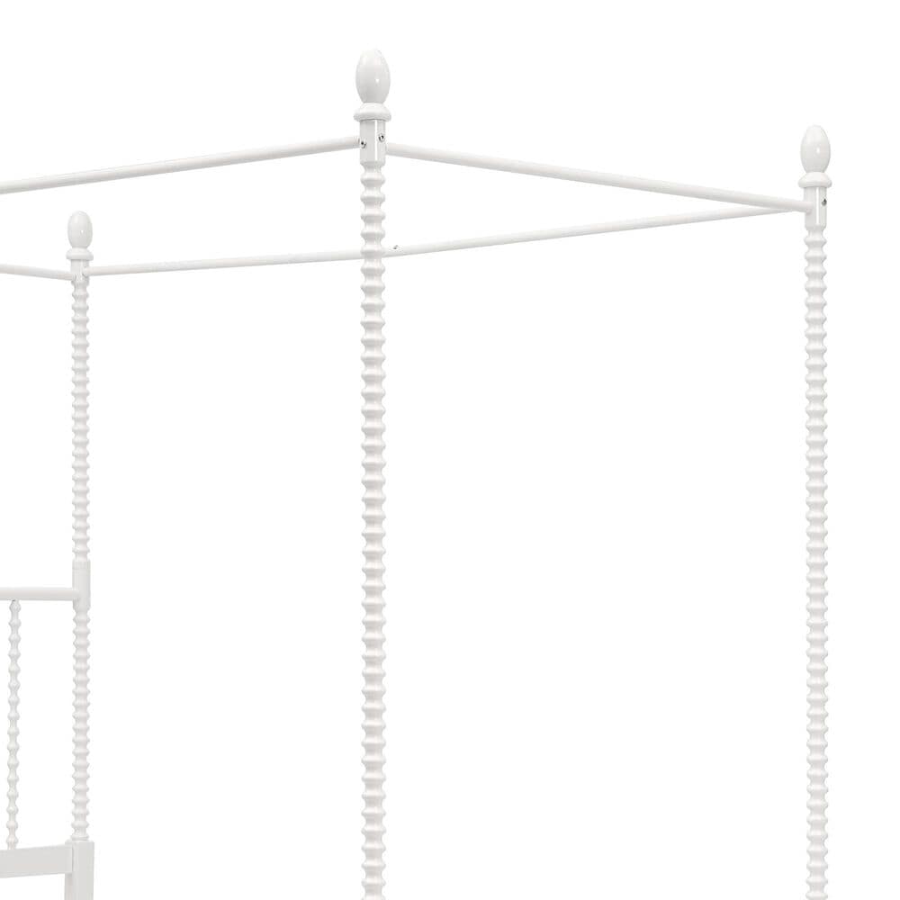 Furniture of America Elliot Twin Canopy Bed in White, , large