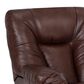 Moore Furniture Connery Manual Leather Rocker Recliner in Blaze Bourbon, , large