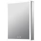 Lexora Home Mesa 20" x 28" LED Mirror Medicine Cabinet with Defogger in Aluminium, , large