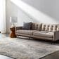 Surya Dresden DRE-2321 Medium Gray, Gray, White, Denim, Mustard and Light Slate 6"7" x 9"6" Area Rug, , large