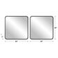 Uttermost Wall Mirror in Satin Black (Set of 2), , large
