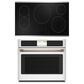Cafe 2-Piece Kitchen Package with Matte White 30" Smart Built-In Convection Single Wall Oven and Stainless Steel 36" Electric Cooktop, , large