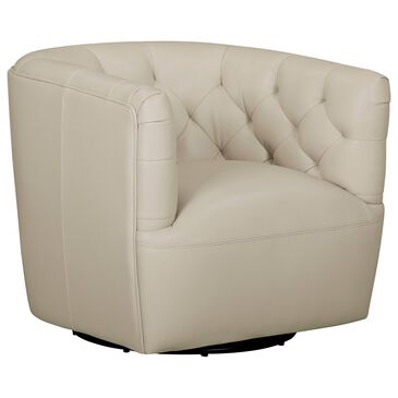 Italiano Furniture Cambria Mira Swivel Chair in Taupe, , large