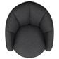 Golden Wave Furniture Elliot Accent Chair and Ottoman with Casters in Charcoal, , large
