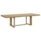 Emerald Home Furnishings Pacific Grove Trestle Dining Table in Sand Dune Brown - Table Only, , large