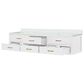 Lexora Home Castor 84" Double Bathroom Vanity in White with 2 cm White Quartz Top and Rectangular Sinks, , large