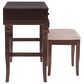 Linon Home Decor Angela Vanity with Stool in Walnut, , large