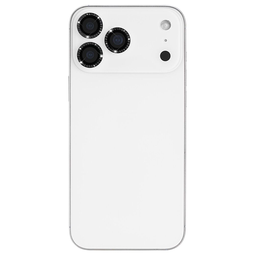 Kate Spade Aluminum Ring Camera Lens Glass Protector for Apple iPhone 17 Pro/17 Pro Max Set in Stone Nightfall, , large