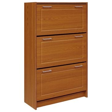 4D Concepts Sepulveda Triple Shoe Cabinet in Light Walnut, , large