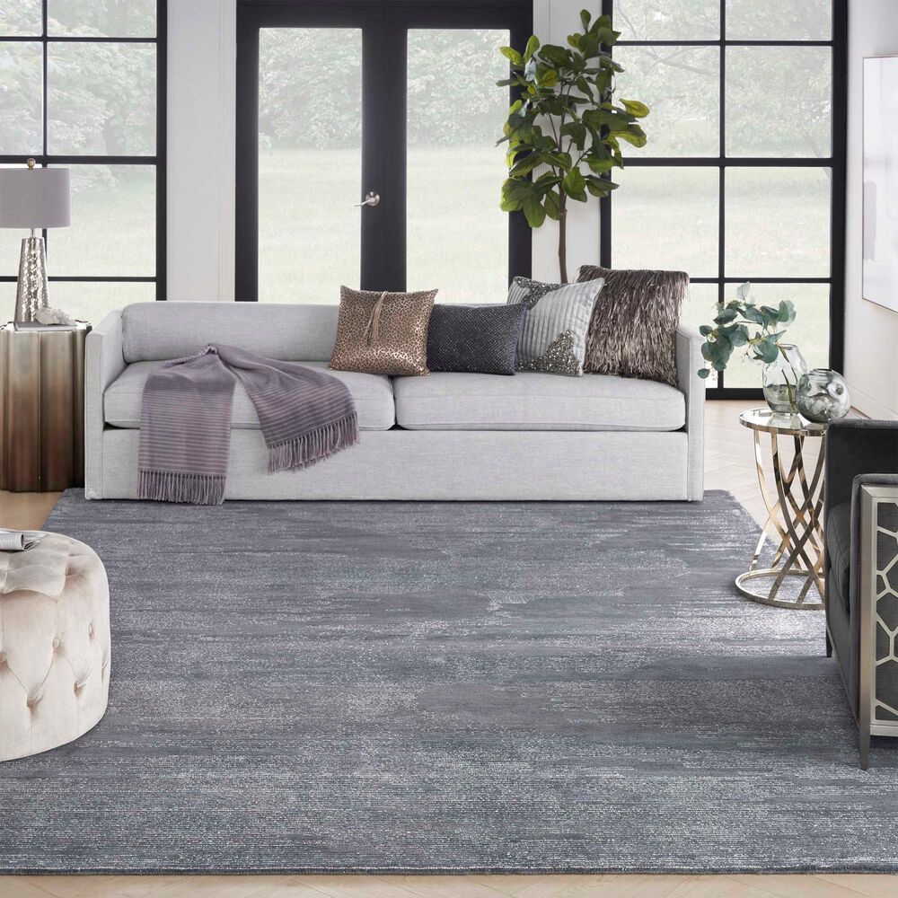Nourison Ma30 Star Abstract 4&#39; x 6&#39; Blue Area Rug, , large