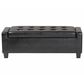 Baxton Studio Manchester Storage Ottoman in Black, , large