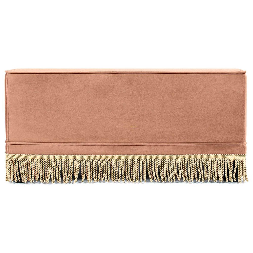 Jennifer Taylor Home Duchess 33" Medium Princess Pet Bed Sofa with Fringe Skirt in Peach Orange, , large