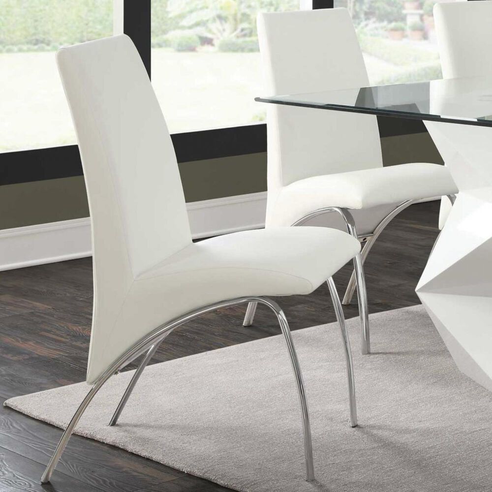 Pacific Landing Ophelia Dining Side Chair in White - Set of 2, , large