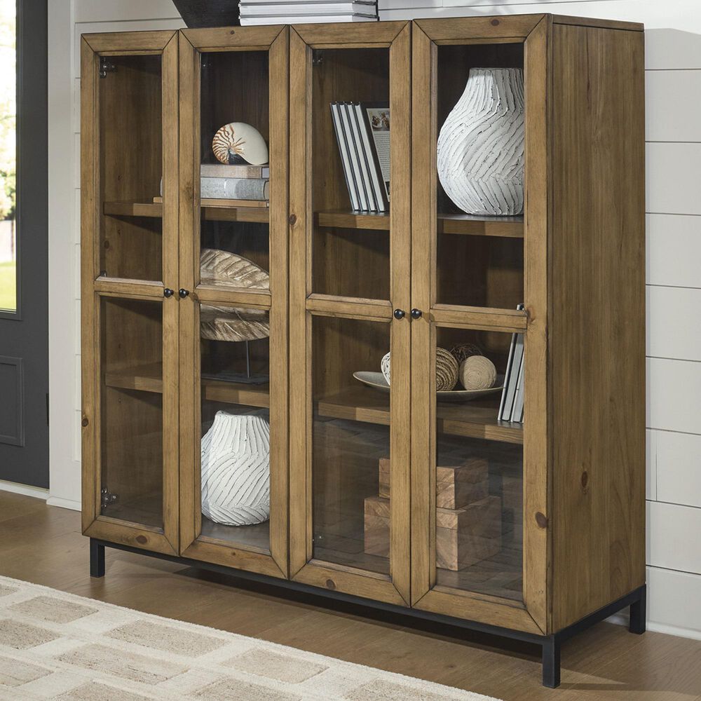 Ashley Wrenridge Accent Cabinet in Gray Brown, , large