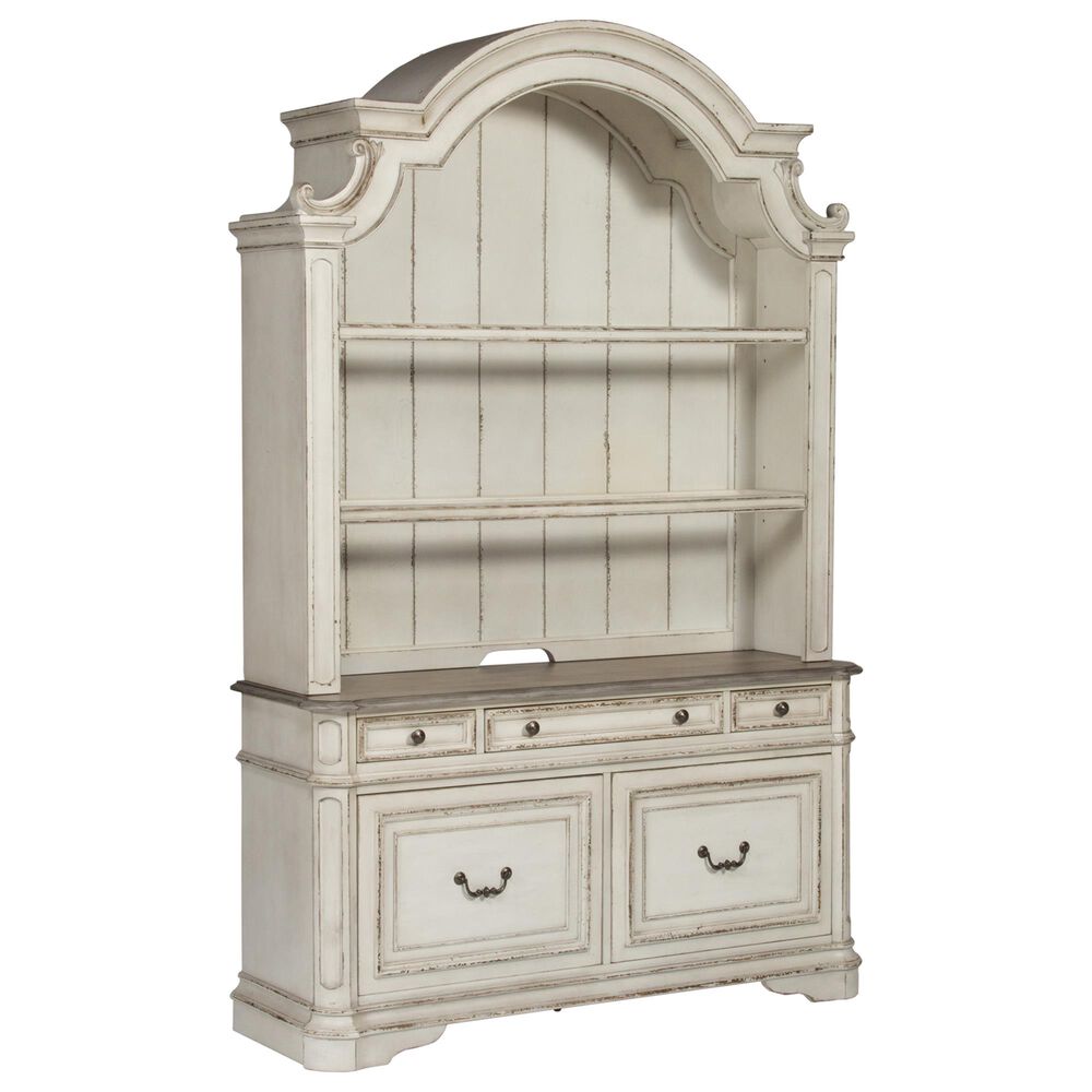 Belle Furnishings Magnolia Manor Credenza in White, , large