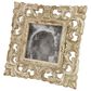 Maple and Jade Vintage Hand-Carved Acanthus Photo Frame in Whitewashed and Natural Brown, , large