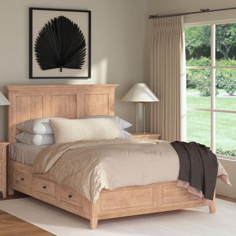 Hawthorne Furniture San Mateo Queen Storage Bed in Wheat, , large