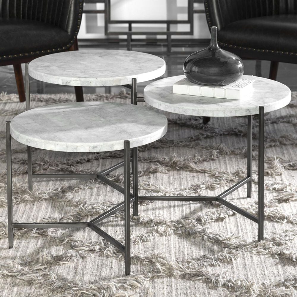 Uttermost Contarini Coffee Table in White , , large