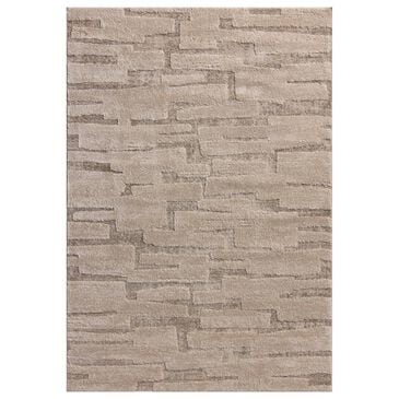 Amber Lewis x Loloi Monty 6"7" x 9"3" Taupe and Beige Area Rug, , large