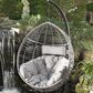 Noble House Layla Hanging Chair in Gray, , large