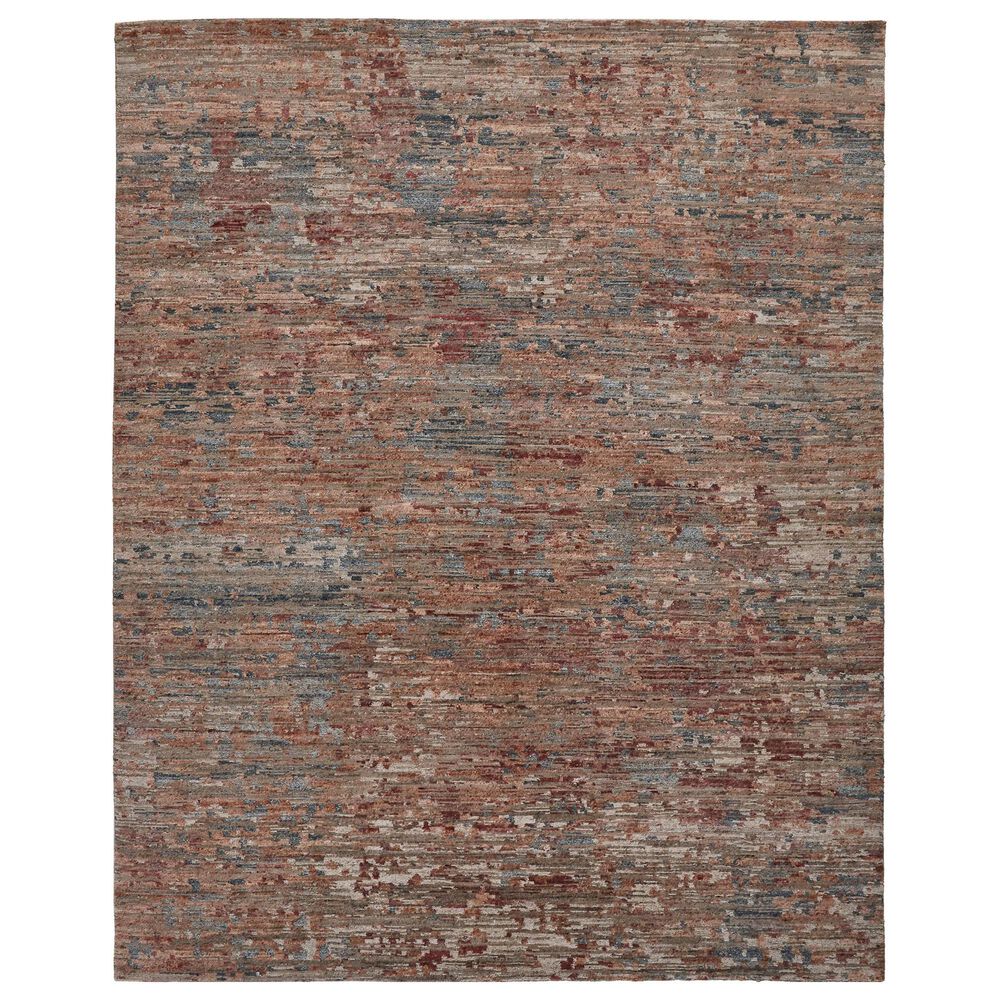 Feizy Conroe 7"9" x 9"9" Red and Multicolor Area Rug, , large