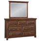 Napa Furniture Design Hillcrest Dresser and Mirror in Dark Chestnut, , large