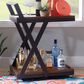 Linon Home Decor Ember Bar Cart in Barley and Dark Gunmetal, , large