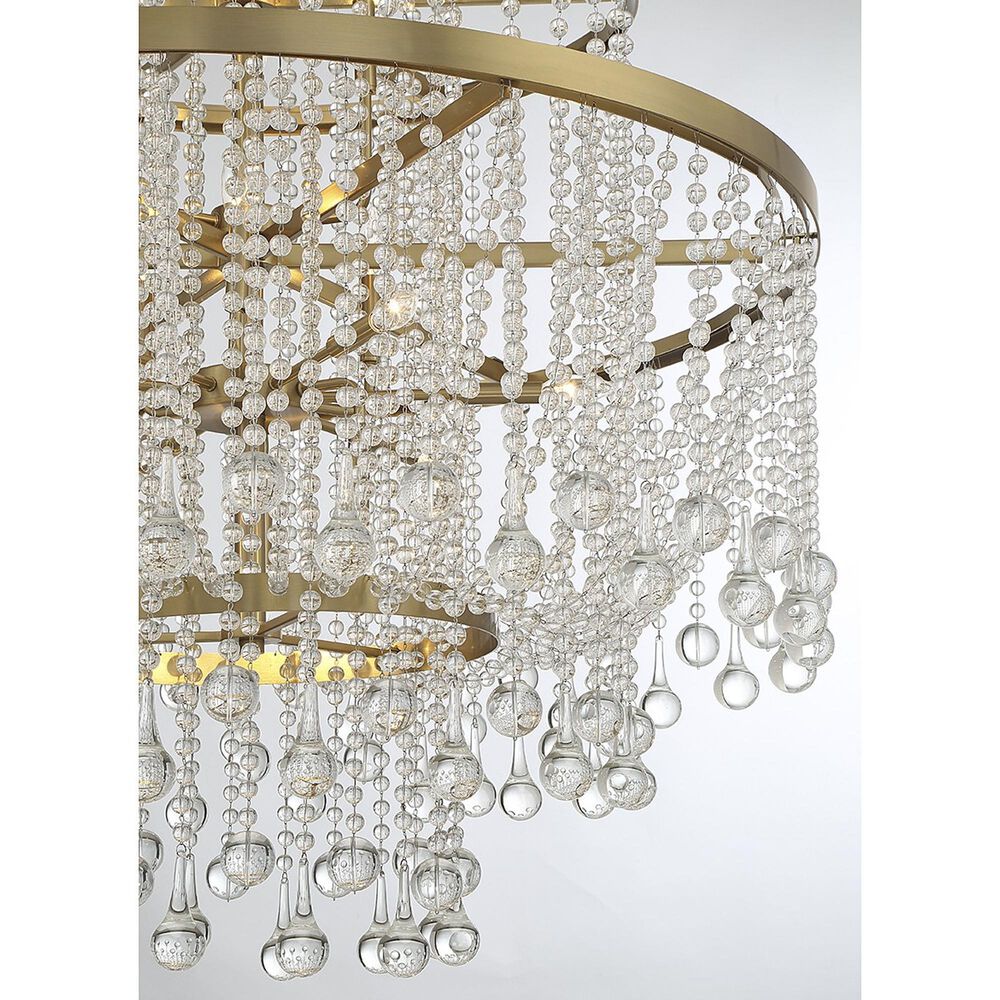 Savoy House Luna 15 Light Chandelier in Warm Brass, , large