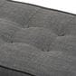 Baxton Studio Lucca Bench in Dark Grey, , large