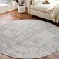 Surya Aisha 7"10" Round Light Gray, Gray and Off-White Area Rug, , large