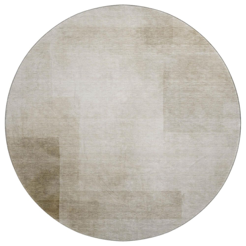 Dalyn Rug Company Pacifica PA5 8" Round Khaki Area Rug, , large