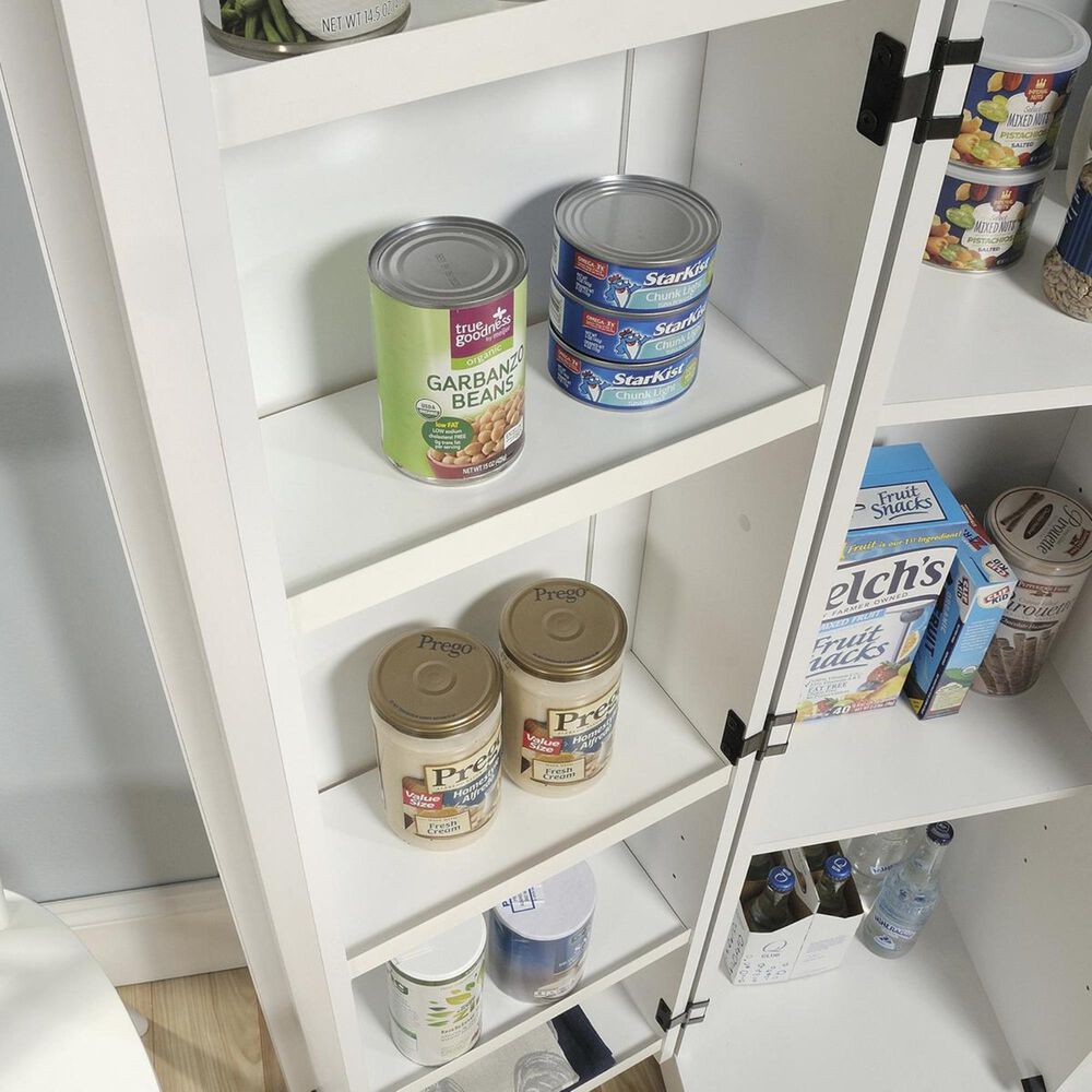 Sauder Homeplus Storage Cabinet in Soft White | Nebraska Furniture Mart