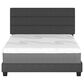 Accent Sicily Queen Upholstered Platform Bed in Black, , large
