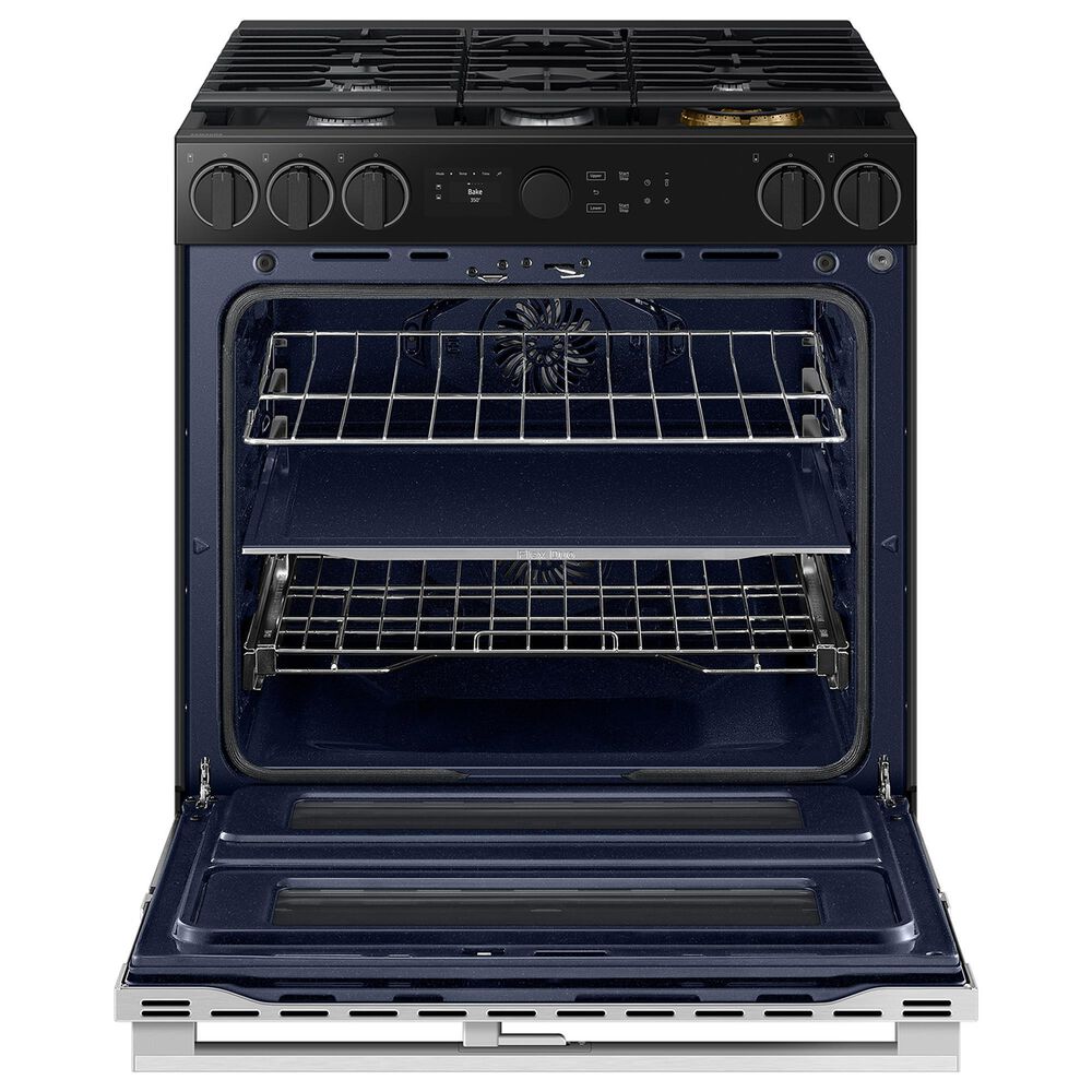 Samsung Bespoke Bespoke 6.3 Cu. Ft. Smart Slide-In Dual Fuel Range with Flex Duo in Stainless Steel, , large