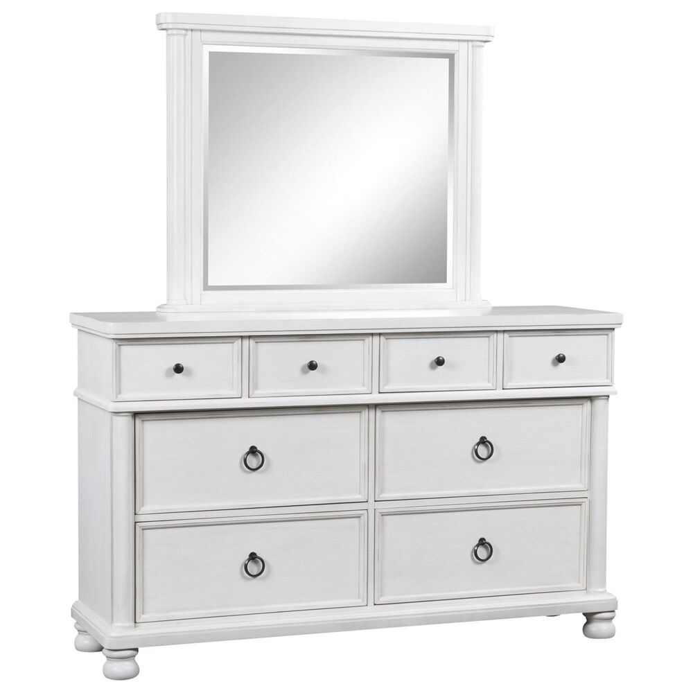 Ashley Rowlenstown 8-Drawer Dresser and Mirror in Antique White, , large