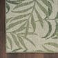 Nourison Garden Oasis GOA01 Ivory and Green 8" x 10" Indoor/Outdoor Area Rug, , large