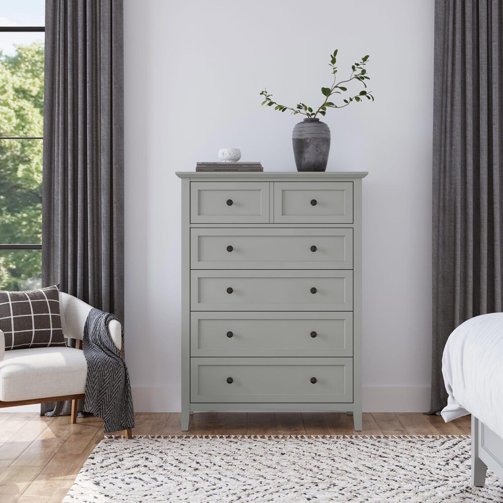 Urban Home Grace 5-Drawer Chest in Elephant Grey, , large
