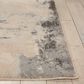 Nourison Maxell MAE13 9"3" x 12"9" Ivory and Grey Area Rug, , large