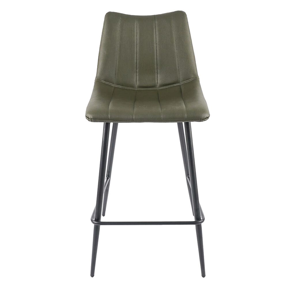 Moe"s Home Collection Alibi Counter Stool in Dark Green, , large