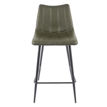 Moe"s Home Collection Alibi Counter Stool in Dark Green, , large