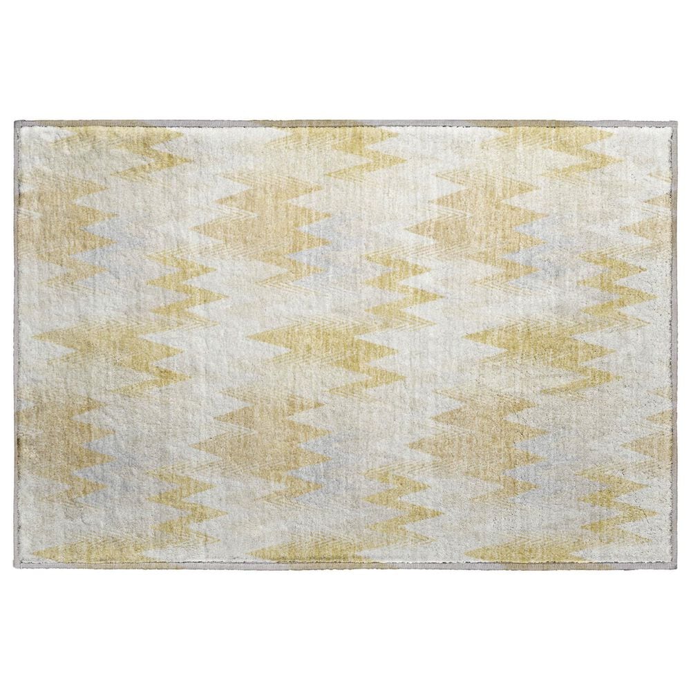 Dalyn Rug Company Soft Essentials Chevron Wheat 1"8" x 2"6" Area Rug, , large