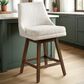 Armen Living Branson 26" Swivel Counter Height Stool in Brown, , large