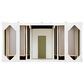 James Martin Vanities Brittany 48" Single Bathroom Vanity in Bright White with 3 cm Arctic Fall Solid Surface Top and Rectangle Sink, , large