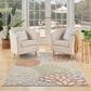 Nourison Aloha ALH05 3"6" x 5"6" Ivory and Multicolor Indoor/Outdoor Area Rug, , large