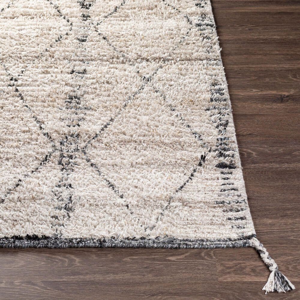 Surya Birch Black, Charcoal, Gray and Cream 12' x 15' Area Rug, , large