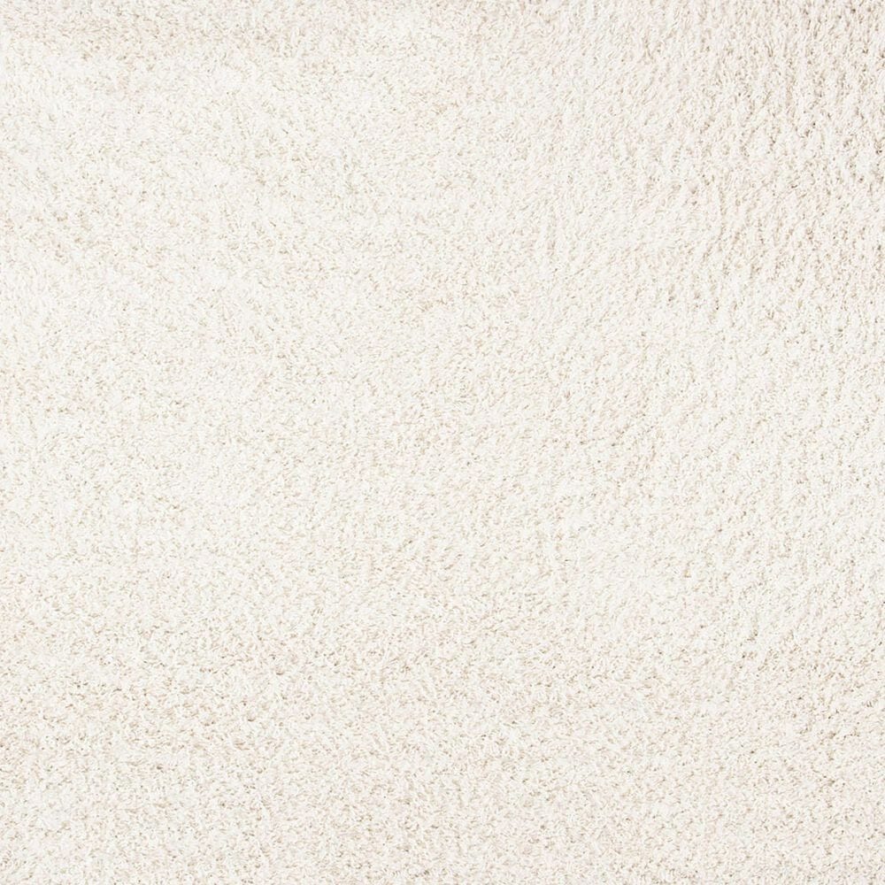 Safavieh August Shag AUG200C 6&#39;7&quot; Round Ivory Area Rug, , large