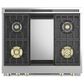 Monogram 36" Dual-Fuel Professional Range with 4 Burners and Griddle in Stainless Steel, , large